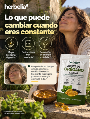 Cápsulas Herbelia - Cápsulas de orégano de drenaje linfático